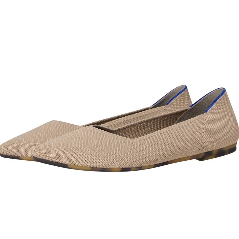 Rothy’s The Point II Slip-On Shoes Women’s Size US 9 Ecru Flat Low Top Comfort